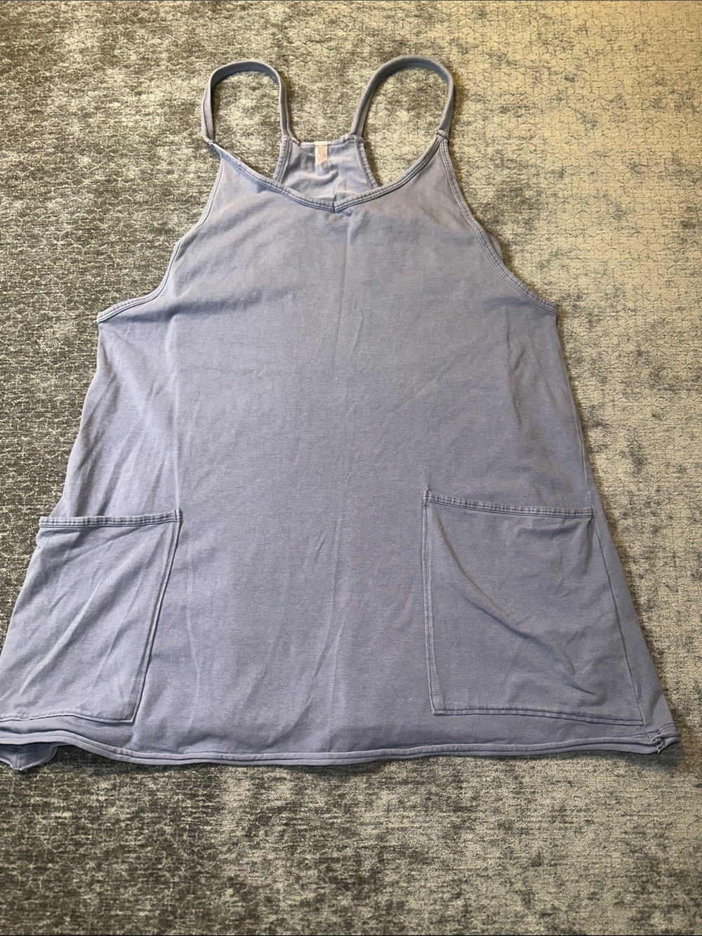 FP Movement by Free People Light Blue Pocket Tank Dress